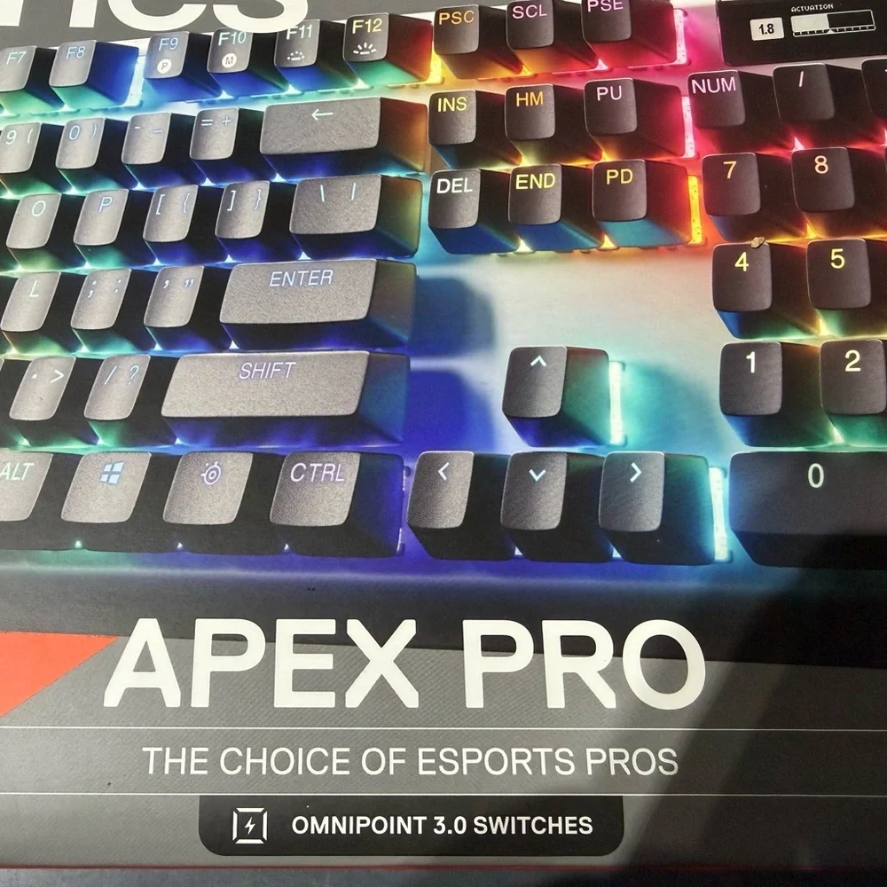 SteelSeries - Apex Pro Gen 3 Full Size Wired Mechanical OmniPoint Keyboard